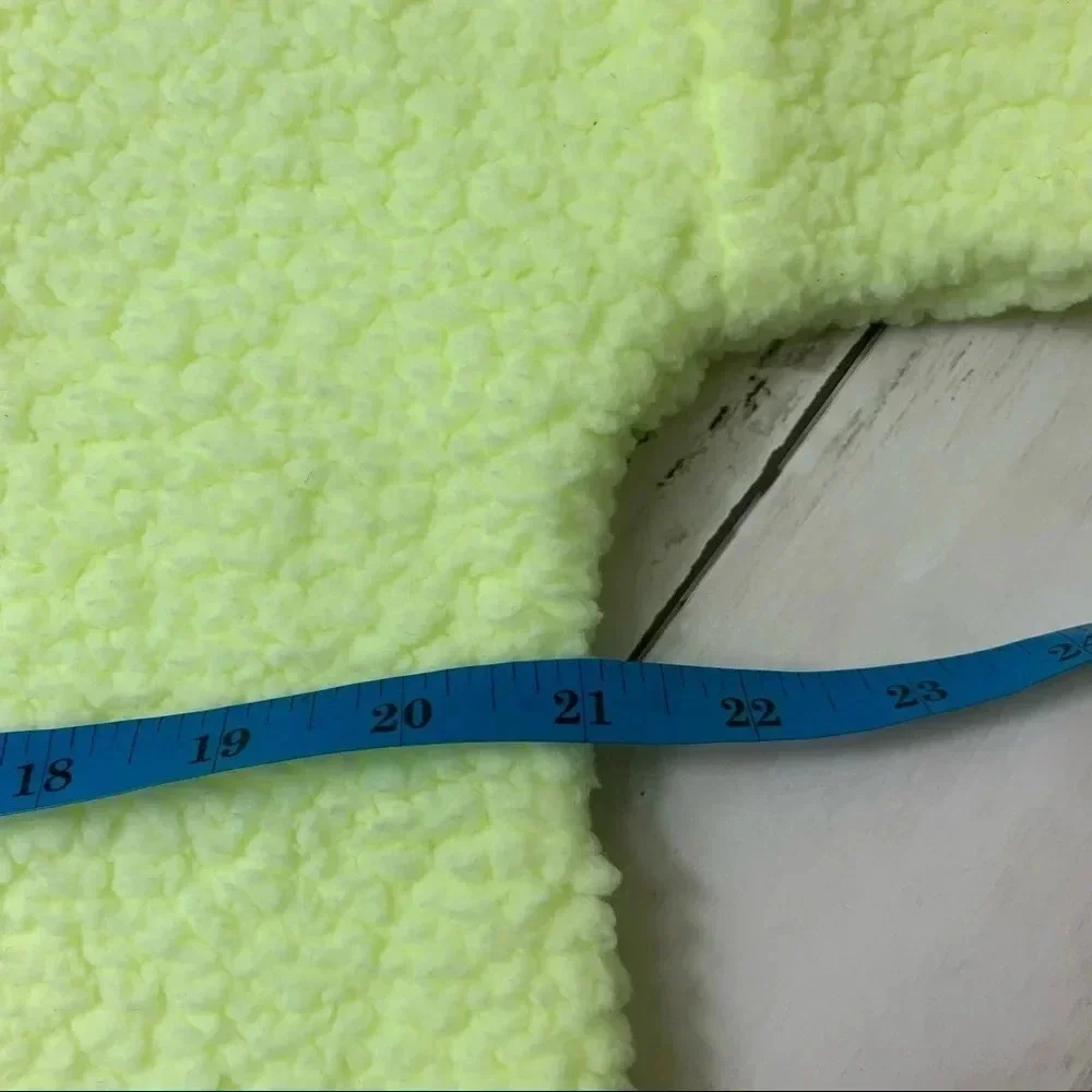 Aerie by American Eagle Neon Sherpa Pullover Oversize Sweater Hightlighter